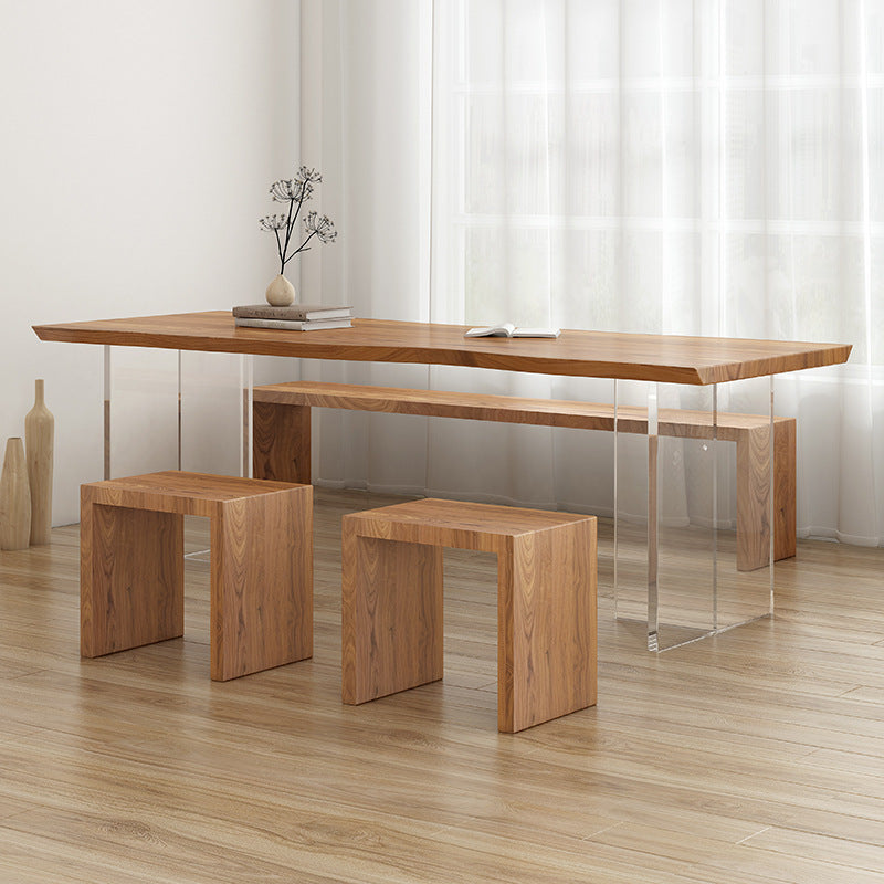 SeraphLight™ – Nordic-Inspired Solid Wood Dining Table
